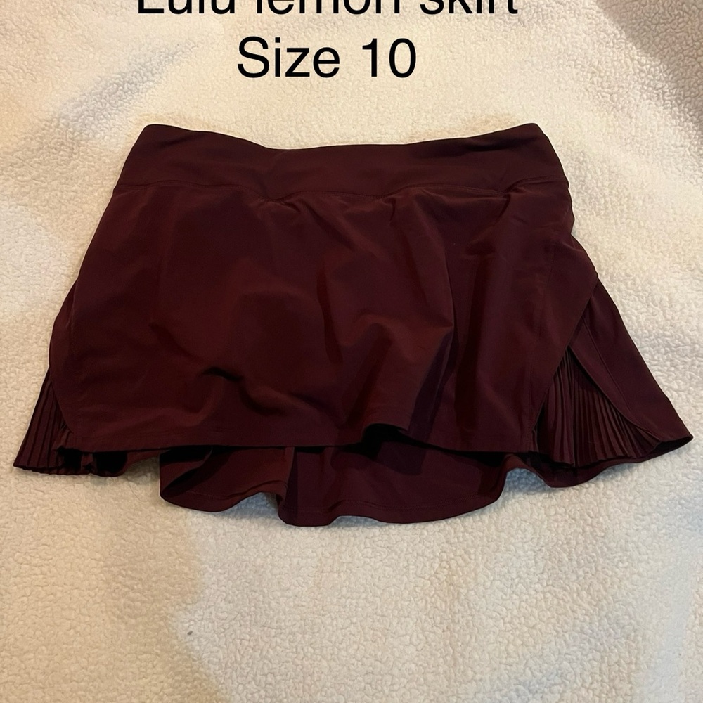 Lululemon Burgundy Skirt